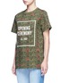 Front View - Click To Enlarge - OPENING CEREMONY - 'Money' print logo cotton T-shirt