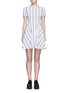 Main View - Click To Enlarge - OPENING CEREMONY - Stripe jacquard skater dress