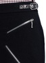 Detail View - Click To Enlarge - ALEXANDER WANG - Leather adjuster zip skirt