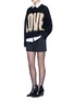 Figure View - Click To Enlarge - ALEXANDER WANG - Pleated front tailored wool blend shorts