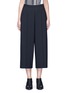 Main View - Click To Enlarge - ALEXANDER WANG - Pleated front cropped wool blend pants