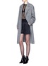 Figure View - Click To Enlarge - ALEXANDER WANG - Oversized triple breasted trench coat