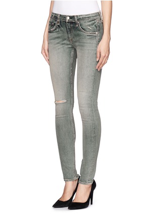Front View - Click To Enlarge - RAG & BONE - 'Water St' ripped skinny jeans