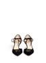 Figure View - Click To Enlarge - JIMMY CHOO - 'Vacant' velvet flock mesh d'Orsay pumps