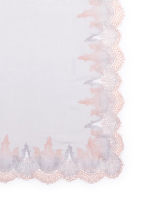 Detail View - Click To Enlarge - JANAVI - Ombré double lace cashmere scarf