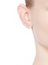 Figure View - Click To Enlarge - ANABELA CHAN - 'Constellation' diamond 9k rose gold single creeper earring