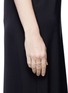 Figure View - Click To Enlarge - ANABELA CHAN - 'Ivy' diamond 9k rose gold twist ring
