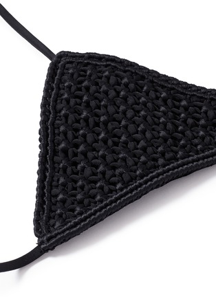 Detail View - Click To Enlarge - MIKOH - 'Mokulua' macramé triangle bikini top