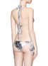 Back View - Click To Enlarge - MIKOH - 'Kirra' palm leaf print triangle bikini top