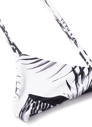 Detail View - Click To Enlarge - MIKOH - 'Uluwatu' palm leaf print racerback bikini top