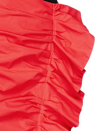 Detail View - Click To Enlarge - ISA ARFEN - Ruffle trim poplin skirt