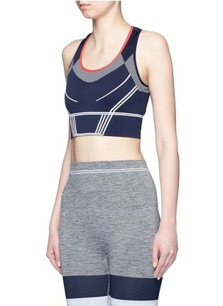 Front View - Click To Enlarge - 72883 - 'Squad' circular knit sports bra