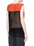 Back View - Click To Enlarge - VICTOR ALFARO - Contrast back asymmetric rib knit top