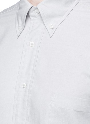 Detail View - Click To Enlarge - THOM BROWNE  - Tiger embroidery cotton Oxford shirt