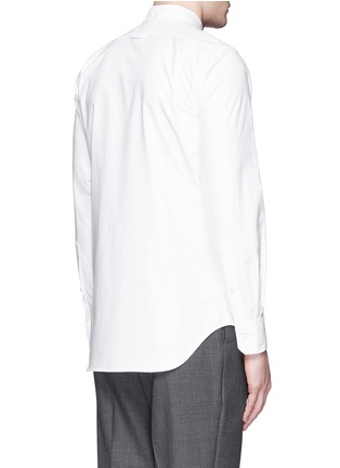 Back View - Click To Enlarge - THOM BROWNE  - Palace embroidery cotton Oxford shirt