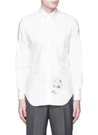 Main View - Click To Enlarge - THOM BROWNE  - Palace embroidery cotton Oxford shirt