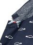 Detail View - Click To Enlarge - THOM BROWNE  - Crane and cloud embroidery wool blazer