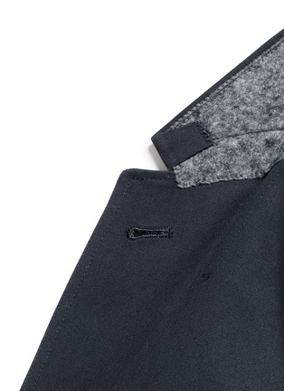 Detail View - Click To Enlarge - THOM BROWNE  - Slim fit cotton twill blazer