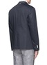 Back View - Click To Enlarge - THOM BROWNE  - Slim fit cotton twill blazer