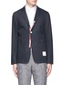 Main View - Click To Enlarge - THOM BROWNE  - Slim fit cotton twill blazer