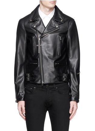Main View - Click To Enlarge - GIVENCHY - Leather biker jacket