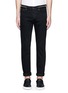 Detail View - Click To Enlarge - GIVENCHY - Zip waist distressed slim fit jeans