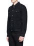 Front View - Click To Enlarge - GIVENCHY - Distressed denim jacket