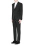 Figure View - Click To Enlarge - GIVENCHY - Satin Madonna collar wool tuxedo suit