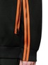 Detail View - Click To Enlarge - GIVENCHY - Zip trim bonded jersey hoodie