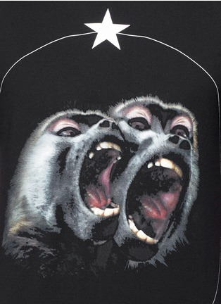 Detail View - Click To Enlarge - GIVENCHY - Monkey print T-shirt