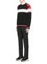 Figure View - Click To Enlarge - GIVENCHY - Intarsia panel cotton sweater