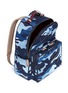 Detail View - Click To Enlarge - VALENTINO GARAVANI - Camouflage patchwork denim backpack