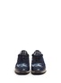 Front View - Click To Enlarge - VALENTINO GARAVANI - Camouflage patchwork denim sneakers