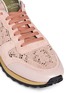 Detail View - Click To Enlarge - VALENTINO GARAVANI - Colourblock macramé lace sneakers