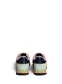 Back View - Click To Enlarge - VALENTINO GARAVANI - Colourblock macramé lace sneakers