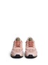 Front View - Click To Enlarge - VALENTINO GARAVANI - Colourblock macramé lace sneakers