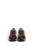 Front View - Click To Enlarge - VALENTINO GARAVANI - Camouflage print patchwork leather sneakers