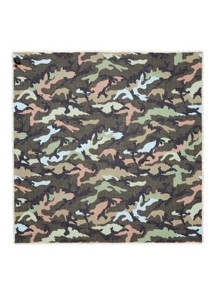 Main View - Click To Enlarge - VALENTINO GARAVANI - Camouflage print cashmere-silk scarf