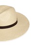 Detail View - Click To Enlarge - JANESSA LEONÉ - 'Gloria' leather band straw Panama hat