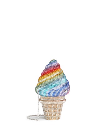 Figure View - Click To Enlarge - JUDITH LEIBER - 'Ice Cream Cone' crystal pavé minaudière