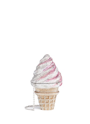 Figure View - Click To Enlarge - JUDITH LEIBER - 'Ice Cream Cone' crystal pavé minaudière