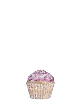 Main View - Click To Enlarge - JUDITH LEIBER - Strawberry cupcake crystal pavé minaudière