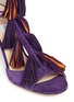 Detail View - Click To Enlarge - JIMMY CHOO - 'Mindy 85' tassel charm suede sandals