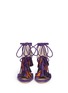 Front View - Click To Enlarge - JIMMY CHOO - 'Mindy 85' tassel charm suede sandals