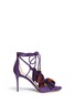 Main View - Click To Enlarge - JIMMY CHOO - 'Mindy 85' tassel charm suede sandals