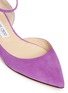 Detail View - Click To Enlarge - JIMMY CHOO - 'Lucy' ankle strap suede d'Orsay flats