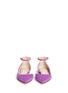 Front View - Click To Enlarge - JIMMY CHOO - 'Lucy' ankle strap suede d'Orsay flats