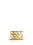 Back View - Click To Enlarge - JIMMY CHOO - 'Candy' crinkle metallic lamé acrylic clutch