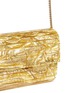 Detail View - Click To Enlarge - JIMMY CHOO - 'Sweetie' crinkle metallic lamé acrylic clutch