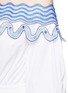 Detail View - Click To Enlarge - PETER PILOTTO - 'Pallas' wavy lace trim off-shoulder midi dress